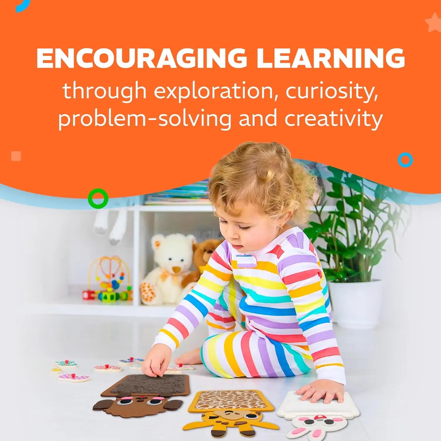 FuzzyFocus: Tapetes de feltro sensoriais para mentes jovens e brilhantes