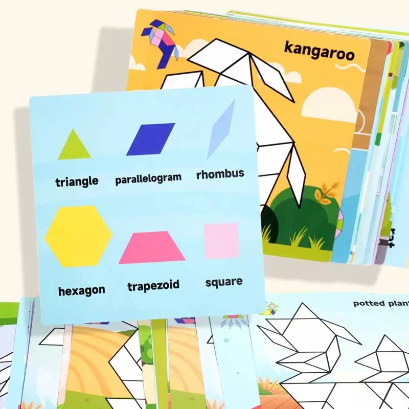 Wooden Puzzle Magnetic Shapes UK
