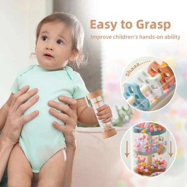 Baby Sensory Toys Montessori Rain Rattle Toy 04