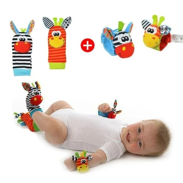 Cartoon Rattle Set Sensory Toy for Babies 04
