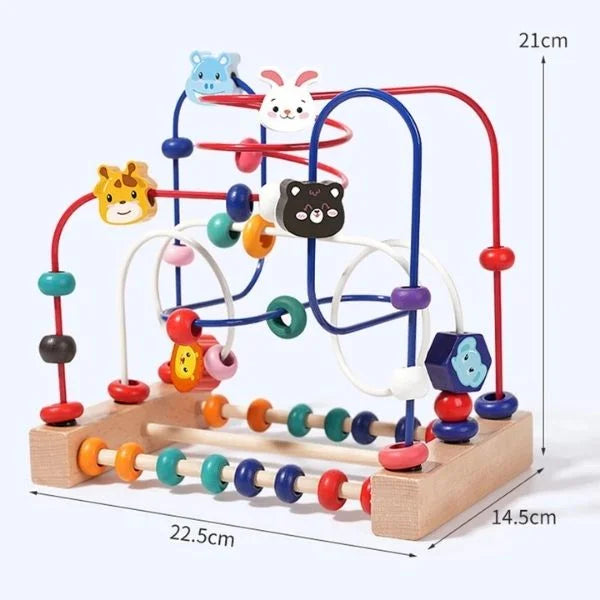 Colour and Count Maze Wooden Educational Toy 01