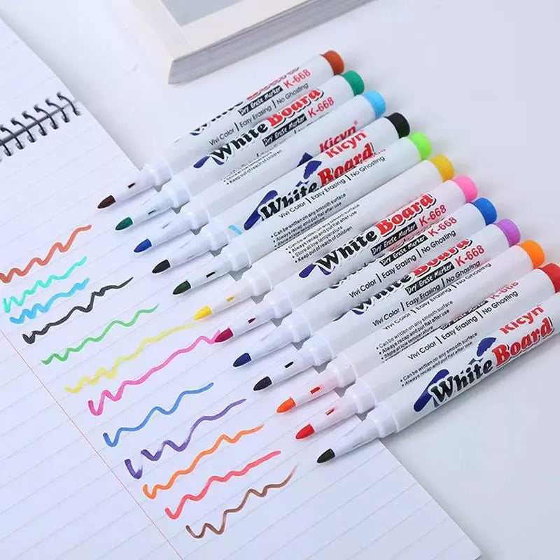 Coloured Pens Floating Whiteboard Set 03