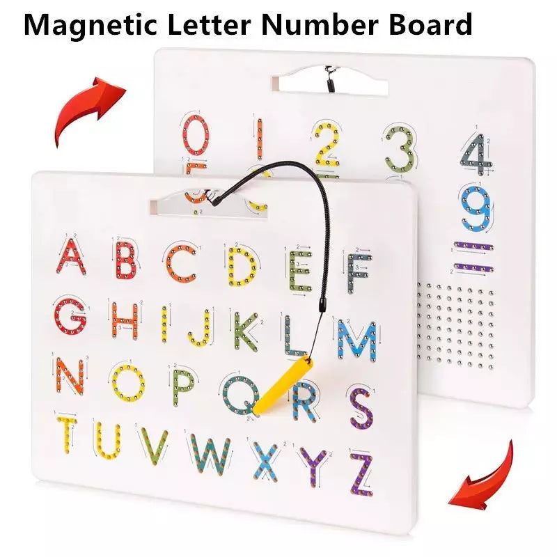 Educational Toy Magnetic Alphabet Tracing Board 04