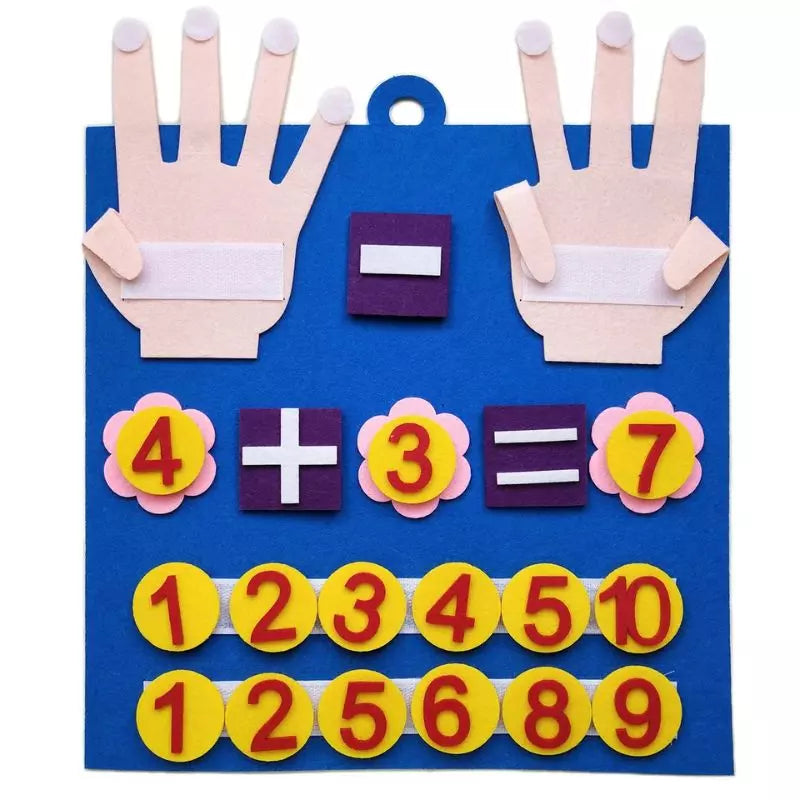 Educational Toy Montessori Felt Number Learning Set
