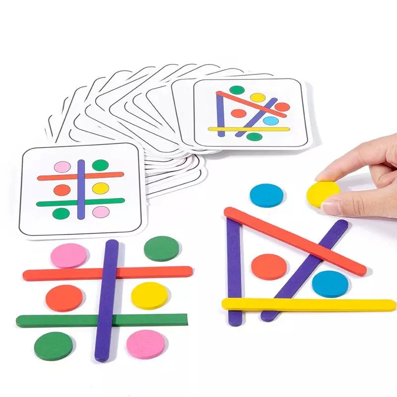 Educational Toy Rainbow Stick Logic Cards 02