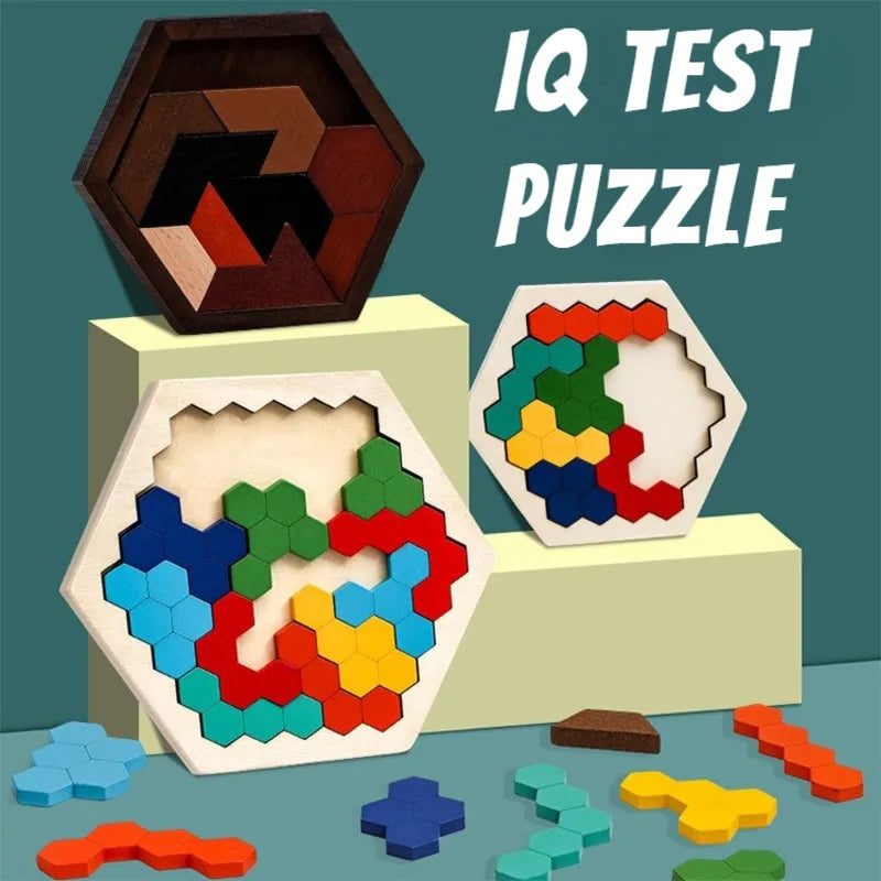 HexaBrain: 3D Wooden Puzzles for Kids