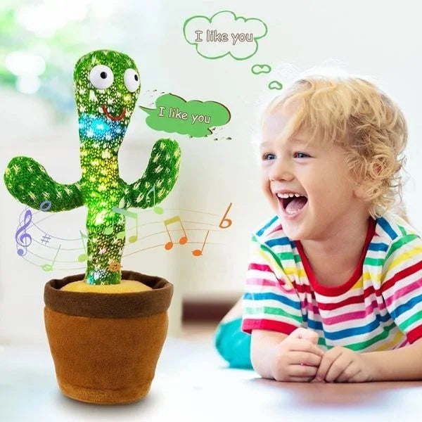Interactive Dancing and Talking Cactus Sensory Toy 01