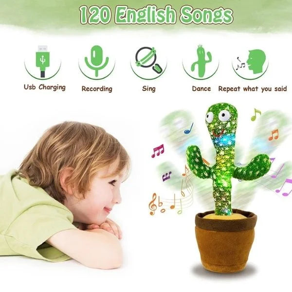 Interactive Dancing and Talking Cactus Sensory Toy 04
