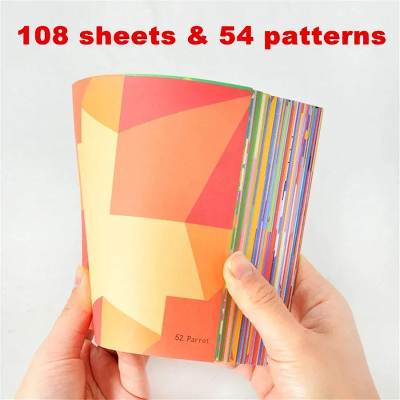 Kit de manualidades de origami para niños con papel de colores