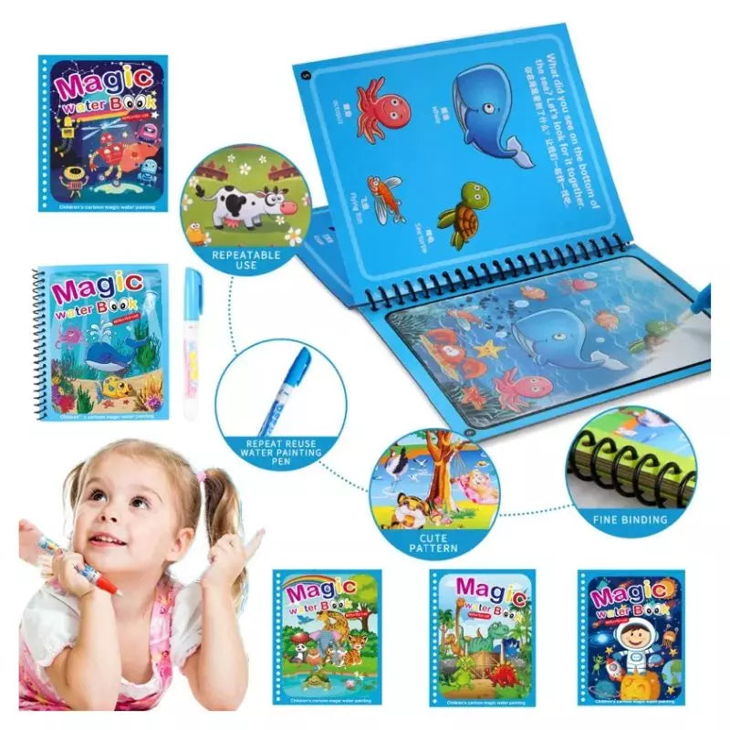 Magic Water Book with Pen UK