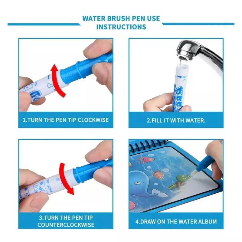 Magic Water Book With Pen 06