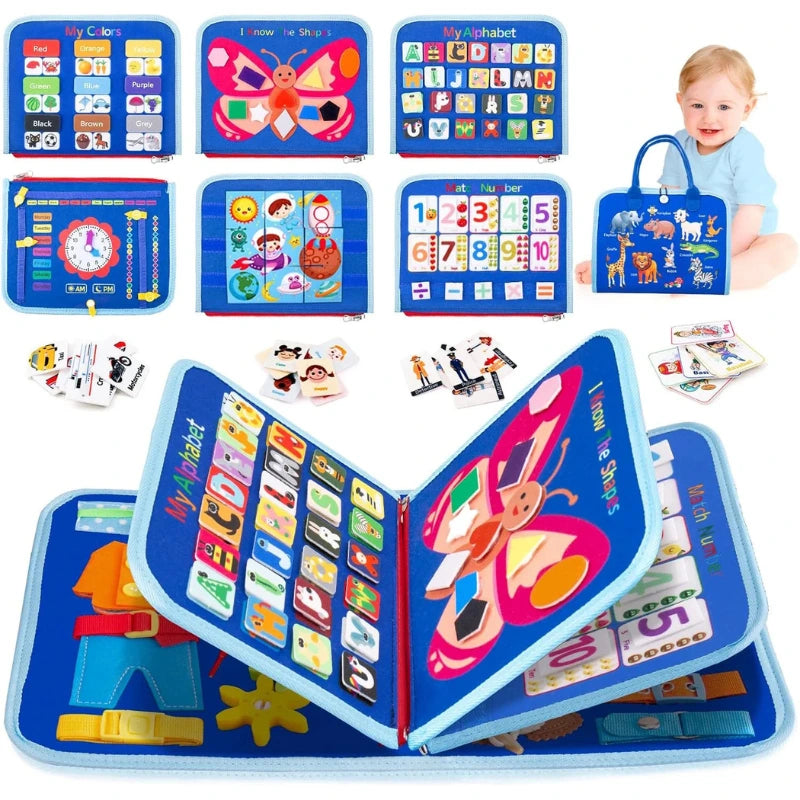 Montessori Busy Board Activity Book for Toddlers 11