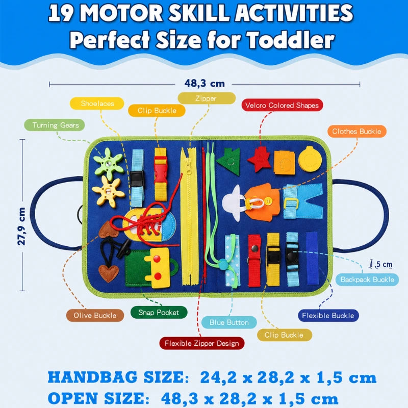 Montessori Busy Board Activity Book for Toddlers 13
