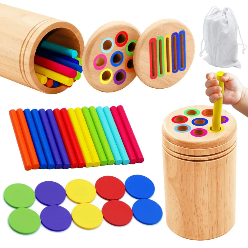 Montessori Colour Sorting Wooden Puzzle Set 1