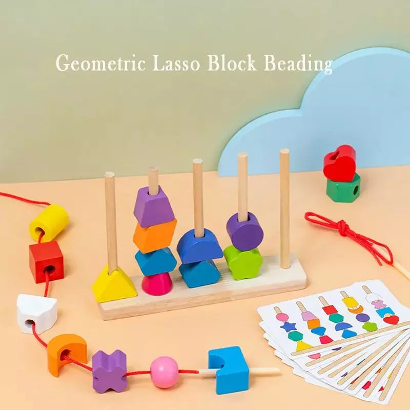 Montessori Toy Five-Column Shape Sorting Set UK