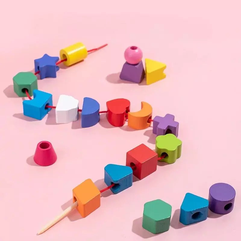 Montessori Toy Five-Column Shape Sorting Set 01