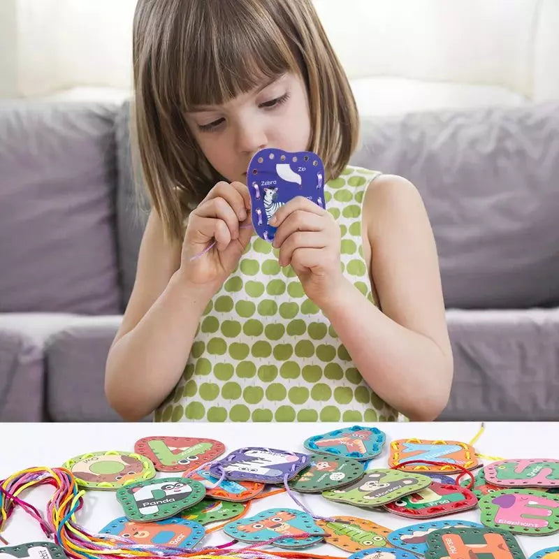 Montessori Toy Lacing Sewing Board UK