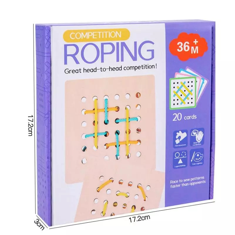 Montessori Toy Rope Board Puzzle 06