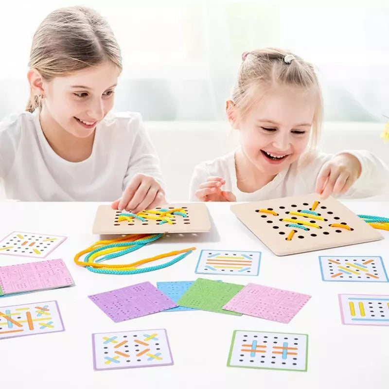 Montessori Toy Rope Board Puzzle 01