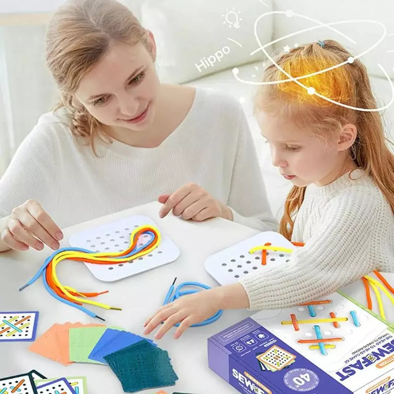 Montessori Toy Rope Board Puzzle 07