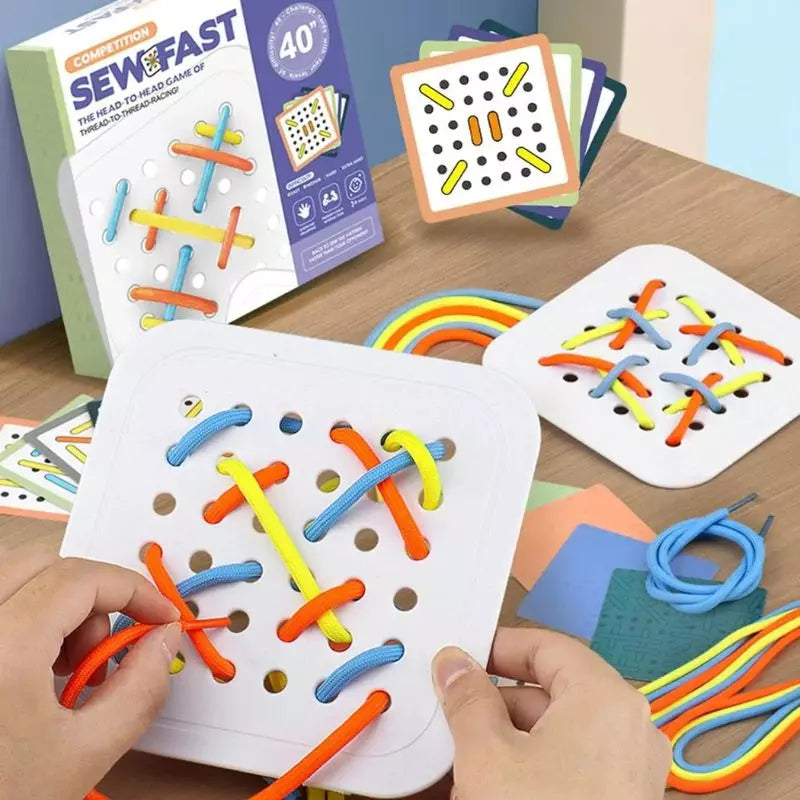 Montessori Toy Rope Board Puzzle 08