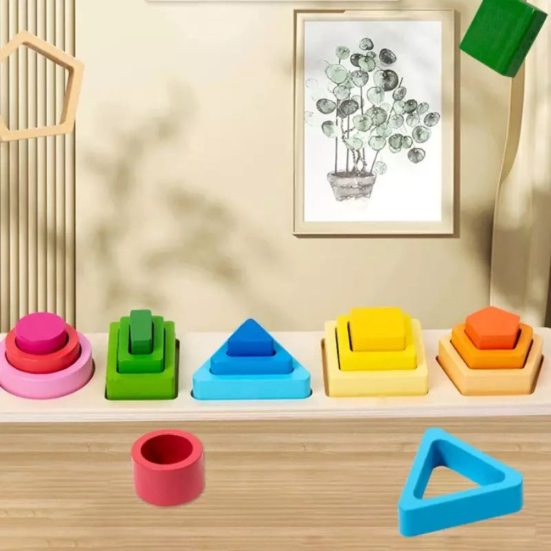 Montessori Toy Sorting & Stacking Set 02