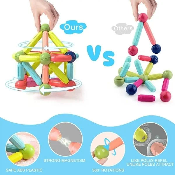 Montessori Magnetic Building Construction Toys for Kids 04