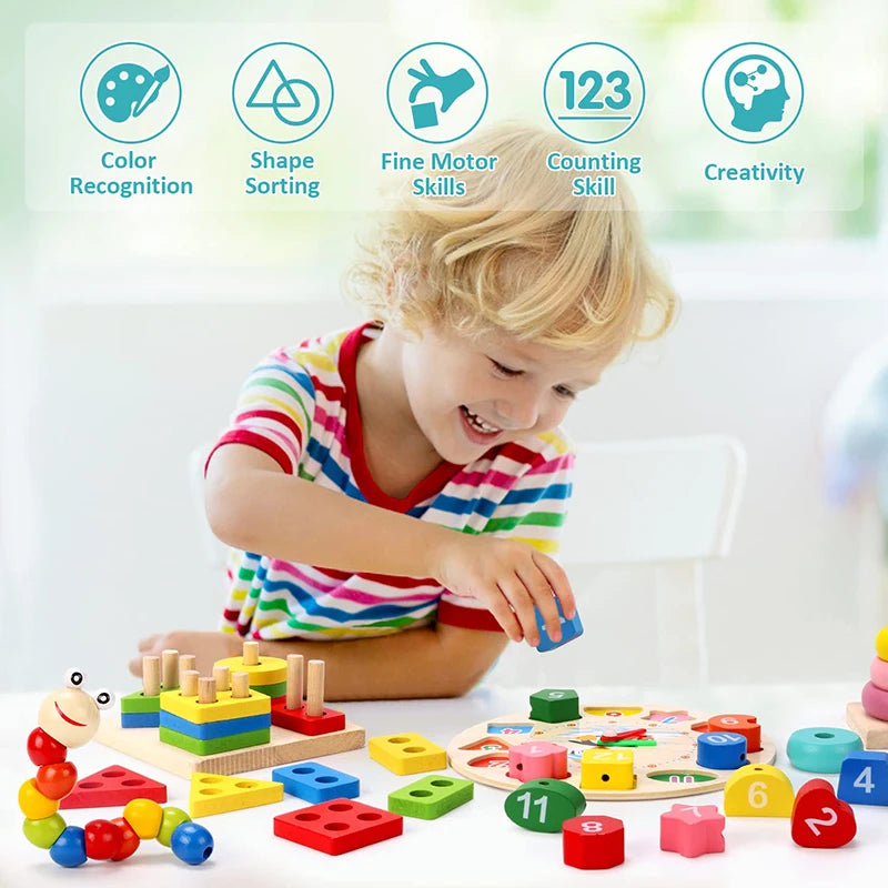 JingleJoy: Montessori Rattle Set
