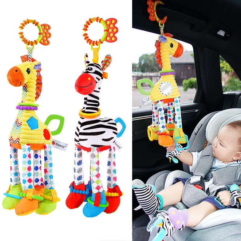 CuddleTunes: Plush Animal Rattles and Teethers for Babies