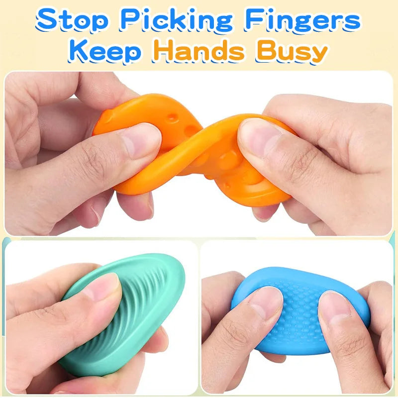 CalmStones: Sensory Fidget Set for Focus & Relaxation