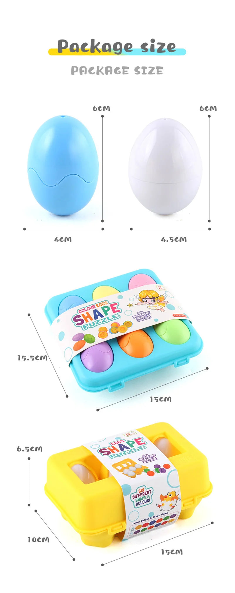 Eggsperience 3D: Quebra-cabeça Montessori para crianças 