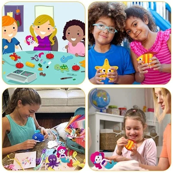 Sensory Toys Kids Sewing Kit Snuggle Stitch Set 03