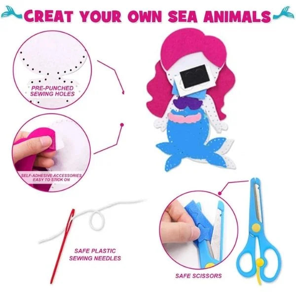 Sensory Toys Kids Sewing Kit Snuggle Stitch Set 07