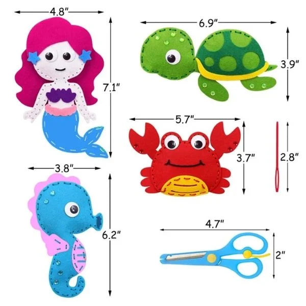 Sensory Toys Kids Sewing Kit Snuggle Stitch Set 08