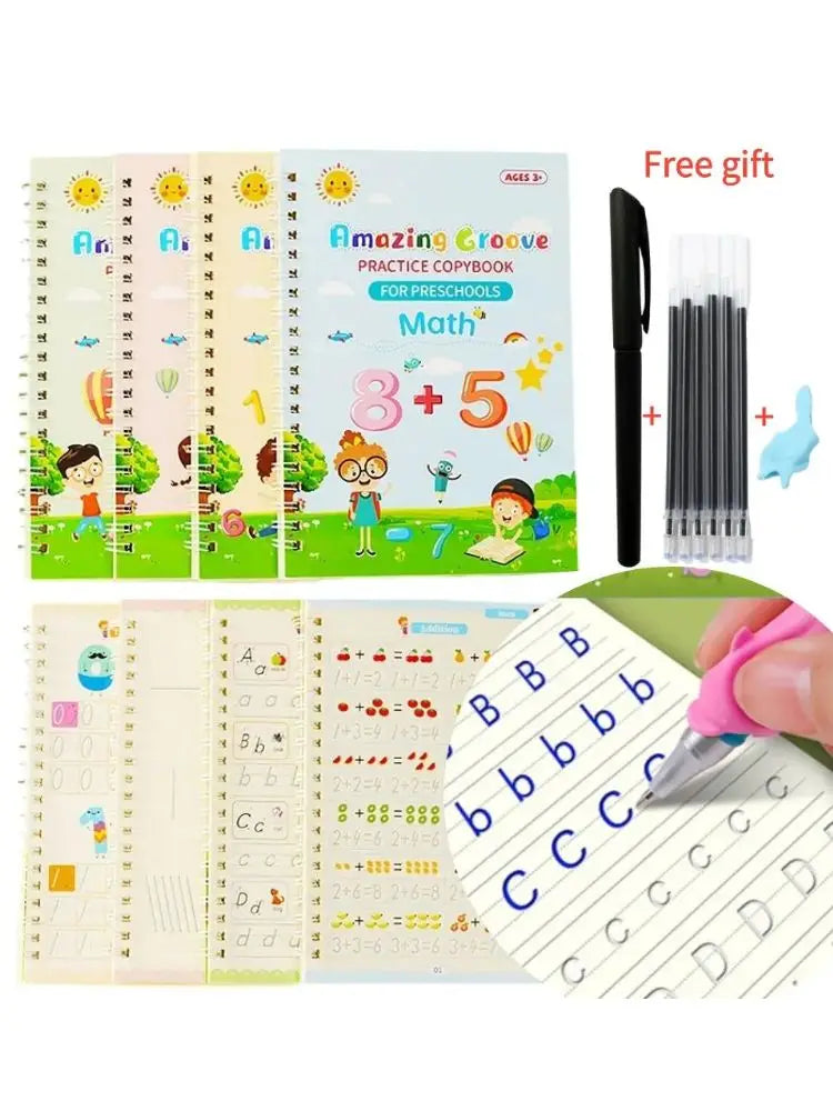 MagicWrite: Reusable Practice Book for Kids