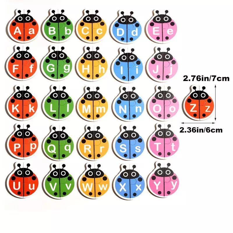 Wooden Puzzle Ladybird 