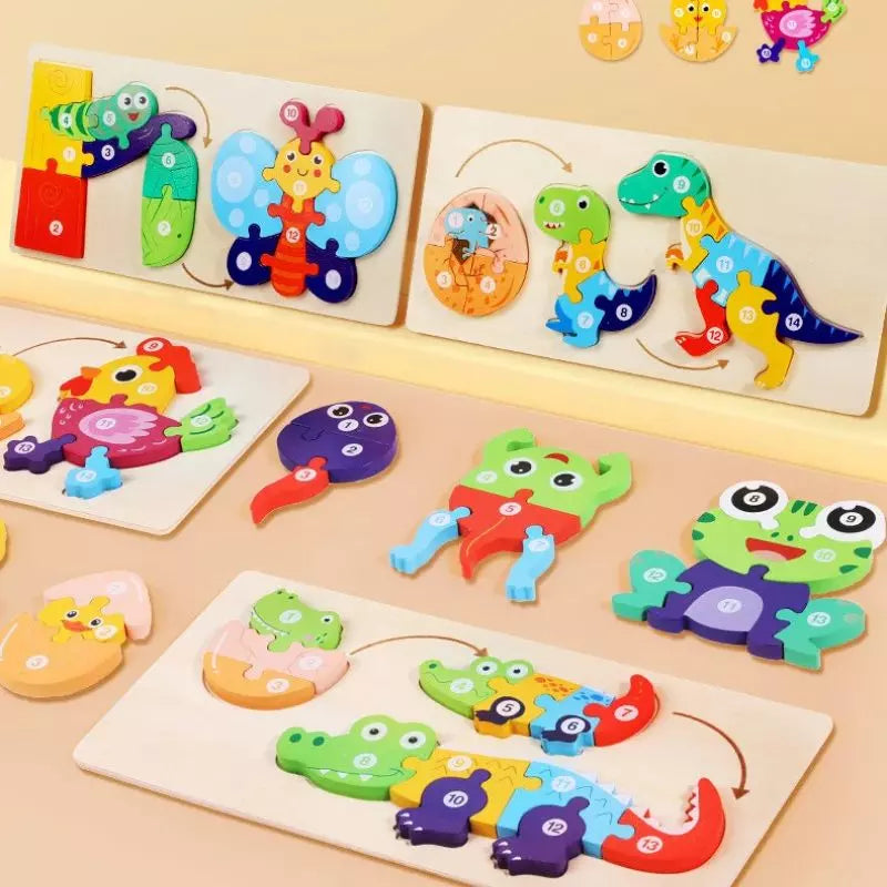 Wooden Puzzle Growth Board