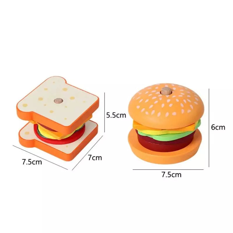 Wooden Toy Burger UK